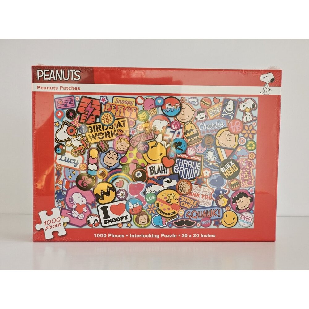 Peanuts Patches Jigsaw Puzzle 1000 Pieces~Sealed Box